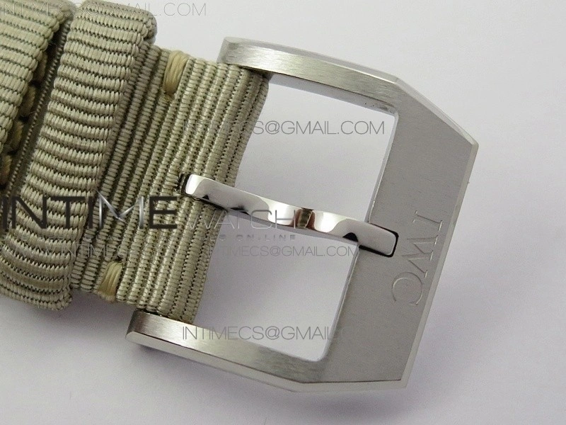 Mark XVIII IW327012 SS M+F 1:1 Best Edition White Dial on White Nylon Strap A2892
