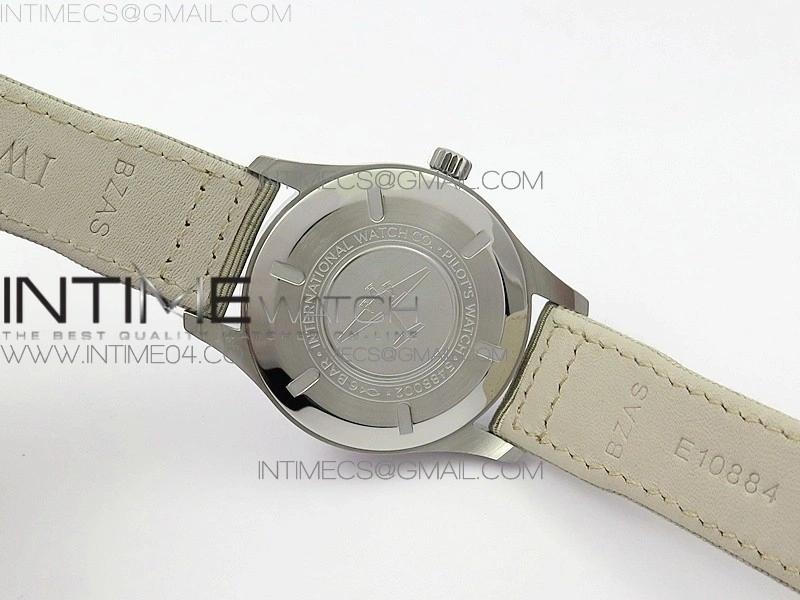Mark XVIII IW327012 SS M+F 1:1 Best Edition White Dial on White Nylon Strap A2892