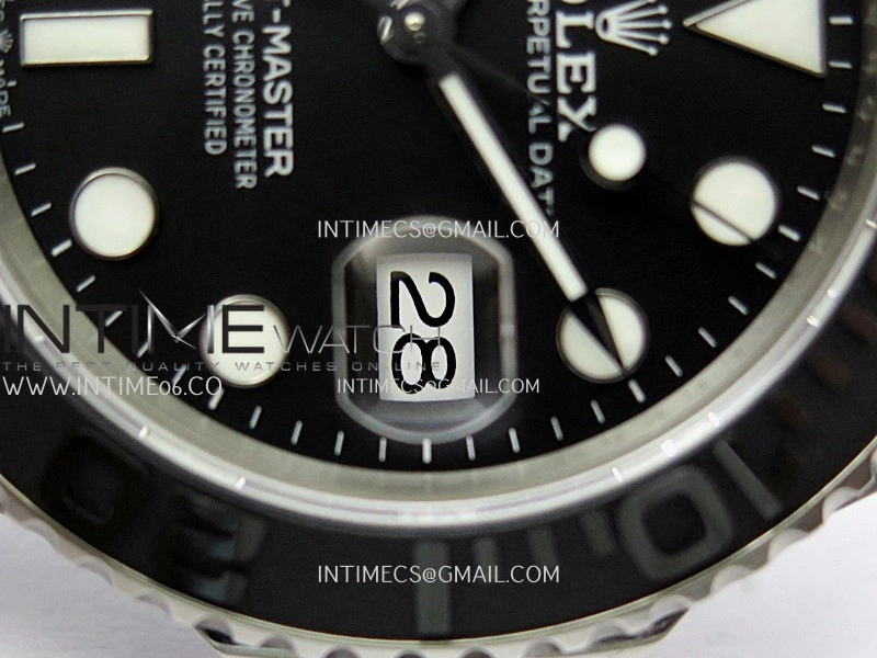 Yacht-Master 226627 Titanium QF 1:1 Best Edition Black Dial On Titanium Bracelet VR3235