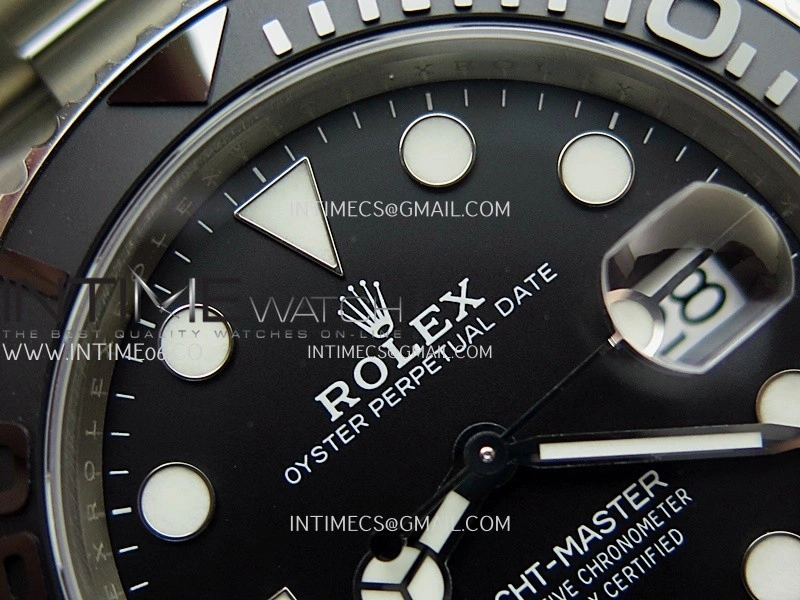 Yacht-Master 226627 Titanium QF 1:1 Best Edition Black Dial On Titanium Bracelet VR3235