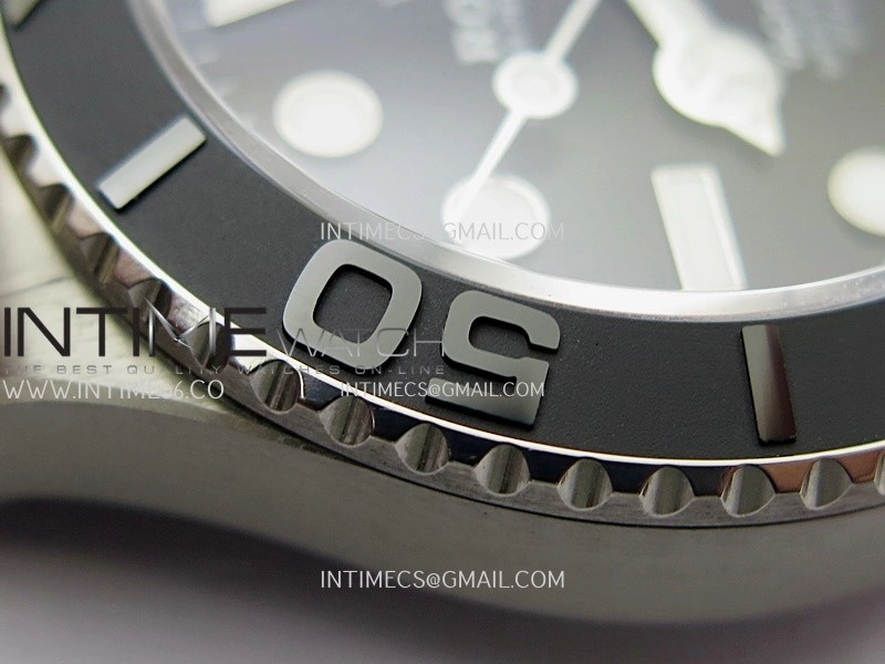 Yacht-Master 226627 Titanium QF 1:1 Best Edition Black Dial On Titanium Bracelet VR3235