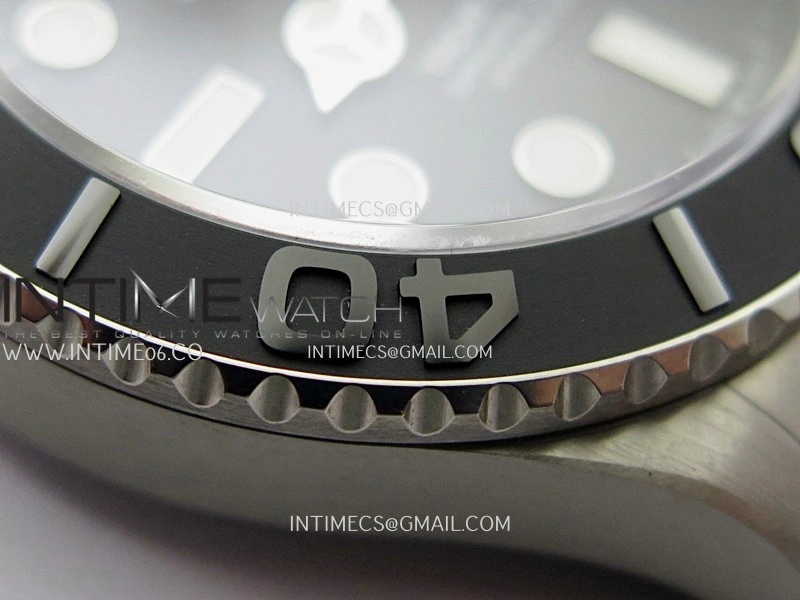 Yacht-Master 226627 Titanium QF 1:1 Best Edition Black Dial On Titanium Bracelet VR3235