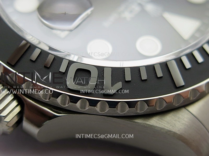 Yacht-Master 226627 Titanium QF 1:1 Best Edition Black Dial On Titanium Bracelet VR3235