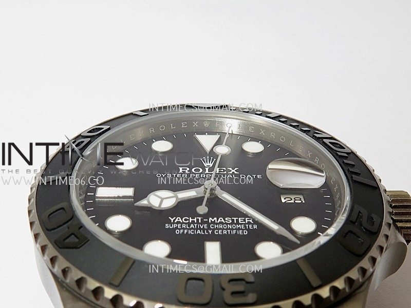 Yacht-Master 226627 Titanium QF 1:1 Best Edition Black Dial On Titanium Bracelet VR3235