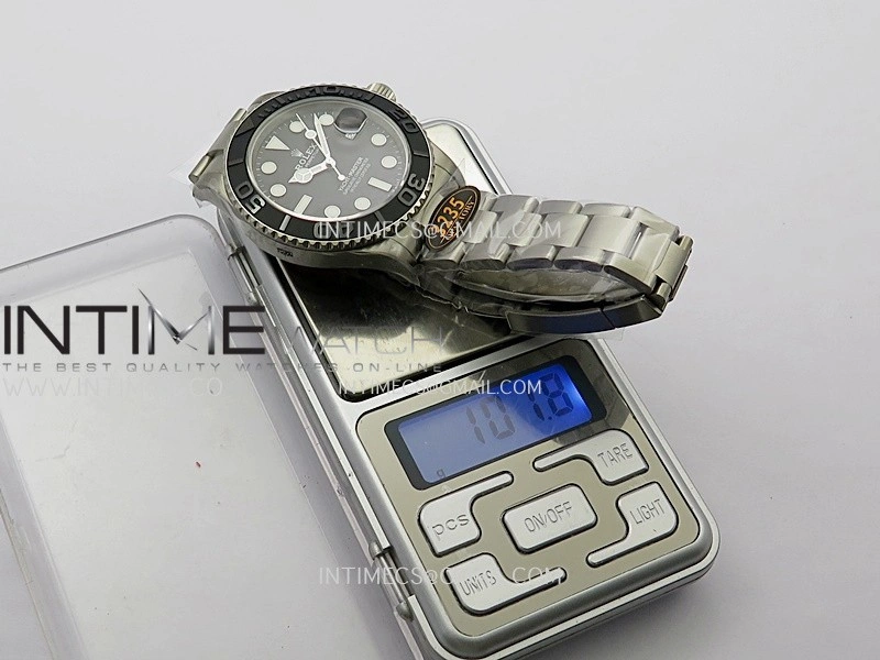Yacht-Master 226627 Titanium QF 1:1 Best Edition Black Dial On Titanium Bracelet VR3235