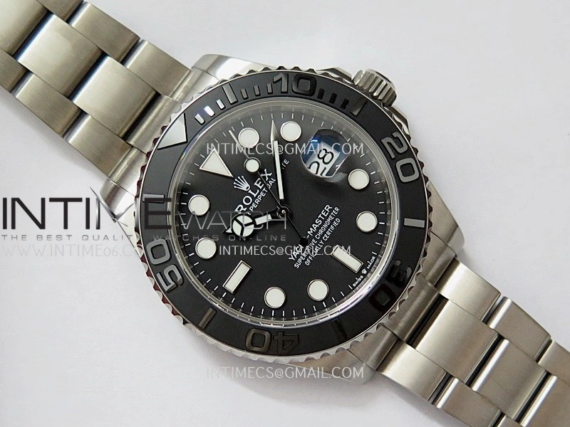 Yacht-Master 226627 Titanium VF 1:1 Best Edition Black Dial On Titanium Bracelet DD3235