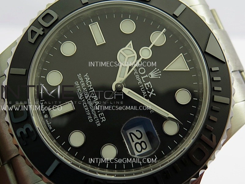 Yacht-Master 226627 Titanium VF 1:1 Best Edition Black Dial On Titanium Bracelet DD3235
