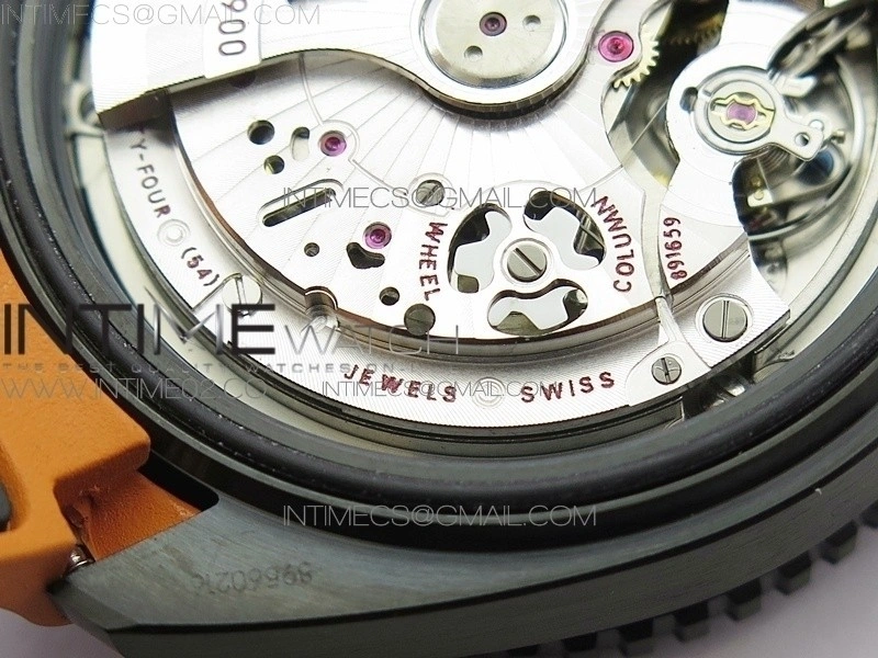 Planet Ocean Master Chronometer Chrono DLC OM 1:1 Best Edition Black Dial on Nylon Strap A9900