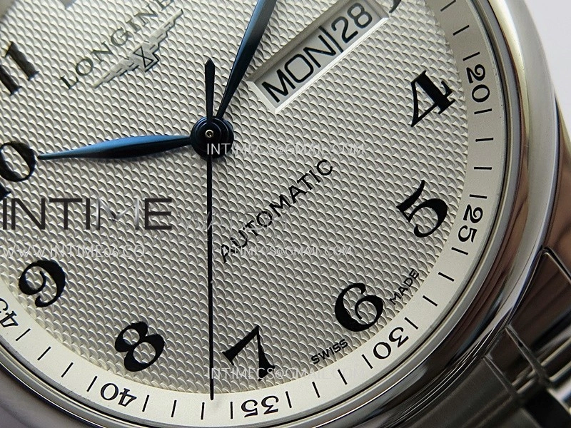 Master Day Date SS VSF 1:1 Best Edition White Textured Dial On SS Bracelet A2836