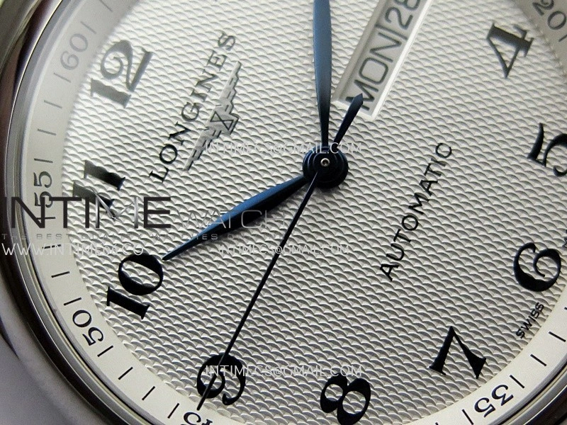 Master Day Date SS VSF 1:1 Best Edition White Textured Dial On SS Bracelet A2836