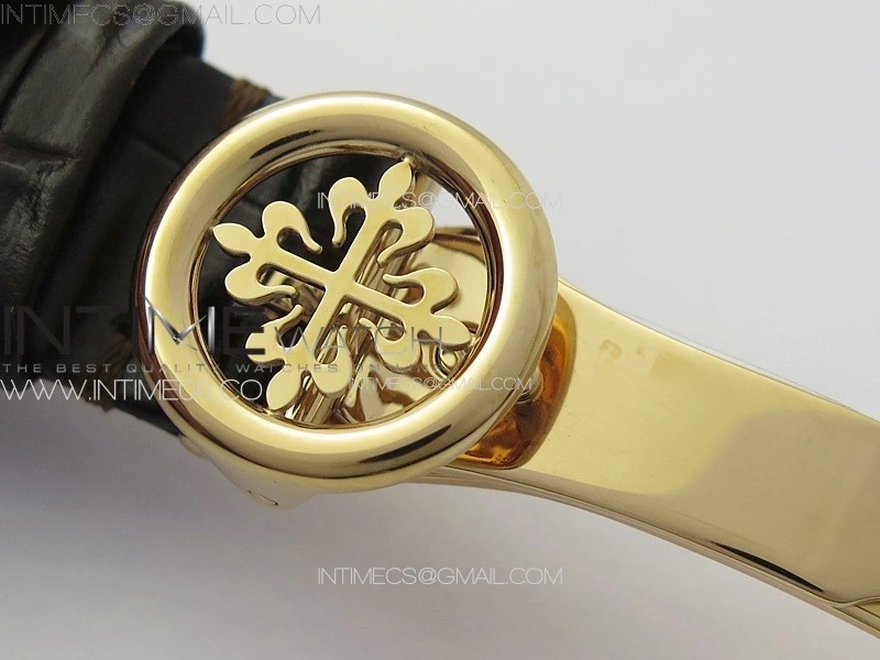 Annual Calendar Moonphase 5396 RG PPF 1:1 Best Edition White Blue Dial on Brown Leather Strap A324