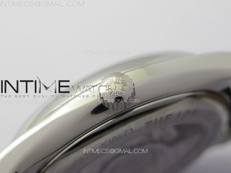Master Moonphase SS APSF 1:1 Best Edition Blue Diamonds Dial on Blue Leather Strap AL899