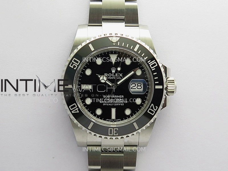 Submariner 116610LN Black Ceramic 904L SS VF 1:1 Best Edition Black Dial On 904L SS Bracelet DD3135
