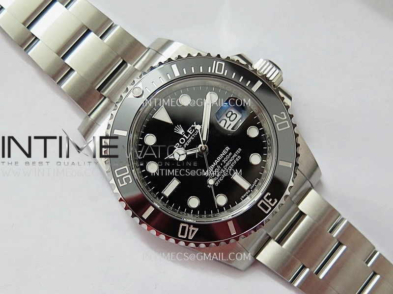 Submariner 116610LN Black Ceramic 904L SS VF 1:1 Best Edition Black Dial On 904L SS Bracelet DD3135