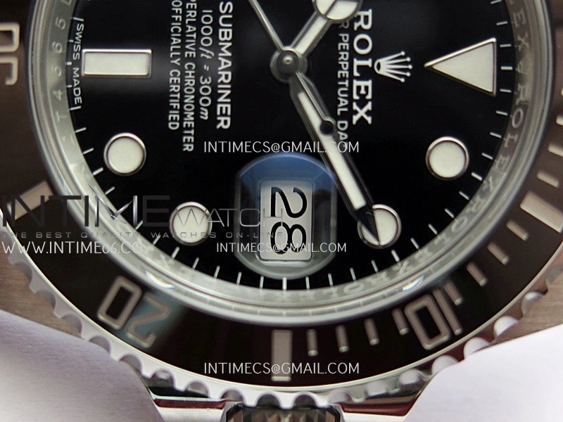 Submariner 116610LN Black Ceramic 904L SS VF 1:1 Best Edition Black Dial On 904L SS Bracelet DD3135