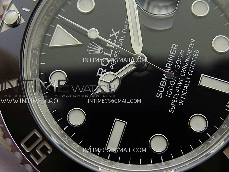 Submariner 116610LN Black Ceramic 904L SS VF 1:1 Best Edition Black Dial On 904L SS Bracelet DD3135
