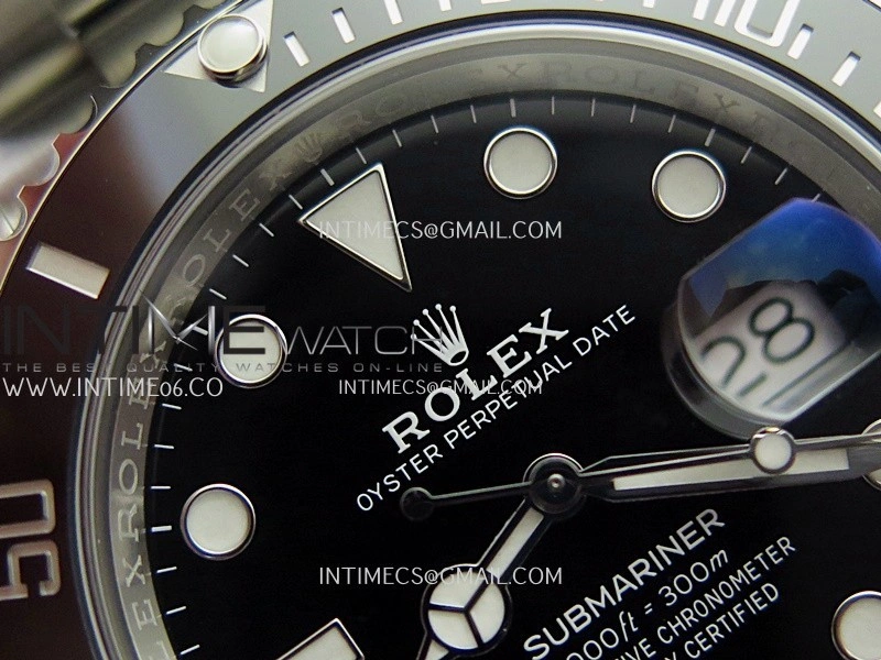 Submariner 116610LN Black Ceramic 904L SS VF 1:1 Best Edition Black Dial On 904L SS Bracelet DD3135