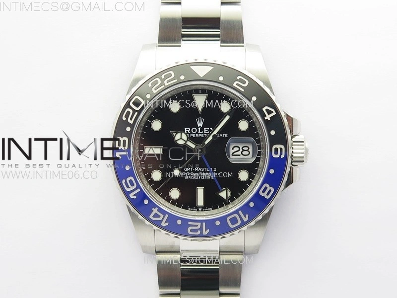 GMT-Master II 126710 BLNR Blue Black Ceramic C+F 1:1 Best Edition Black Dial on Oyster Bracelet SH3285 CHS