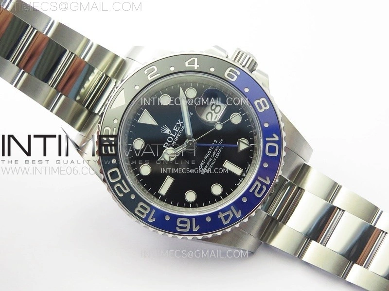 GMT-Master II 126710 BLNR Blue Black Ceramic C+F 1:1 Best Edition Black Dial on Oyster Bracelet SH3285 CHS