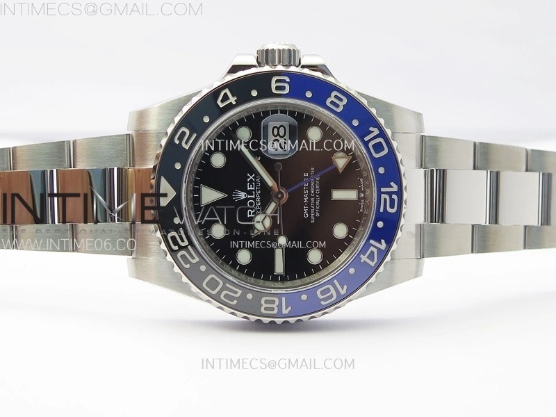 GMT-Master II 126710 BLNR Blue Black Ceramic C+F 1:1 Best Edition Black Dial on Oyster Bracelet SH3285 CHS