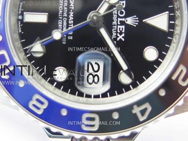 GMT-Master II 126710 BLNR Blue Black Ceramic C+F 1:1 Best Edition Black Dial on Oyster Bracelet SH3285 CHS