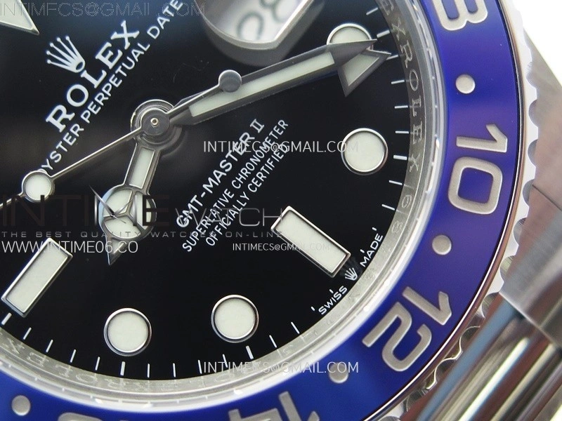 GMT-Master II 126710 BLNR Blue Black Ceramic C+F 1:1 Best Edition Black Dial on Oyster Bracelet SH3285 CHS