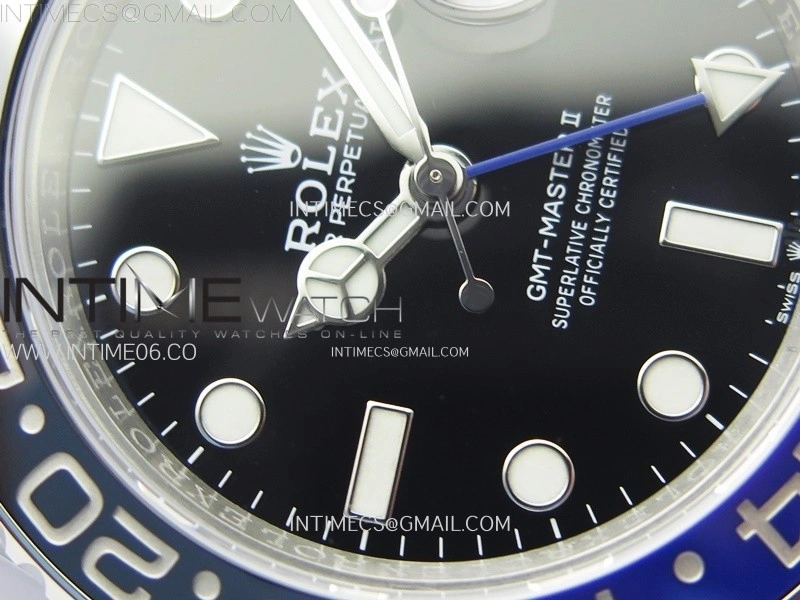 GMT-Master II 126710 BLNR Blue Black Ceramic C+F 1:1 Best Edition Black Dial on Oyster Bracelet SH3285 CHS