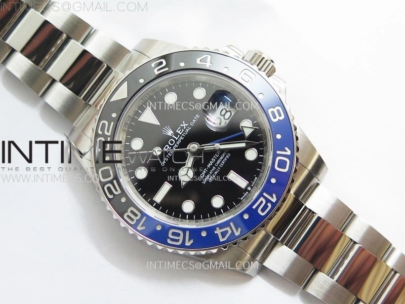 GMT-Master II 126710 BLNR Blue Black Ceramic C+F 1:1 Best Edition Black Dial on Oyster Bracelet SH3285 CHS