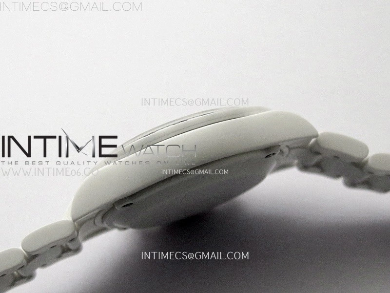 Daytona AET White Solid Nano Ceramic Case and Bracelet N6F 1:1 Best Edition Abu Dhabi Blue Dial On DD4801