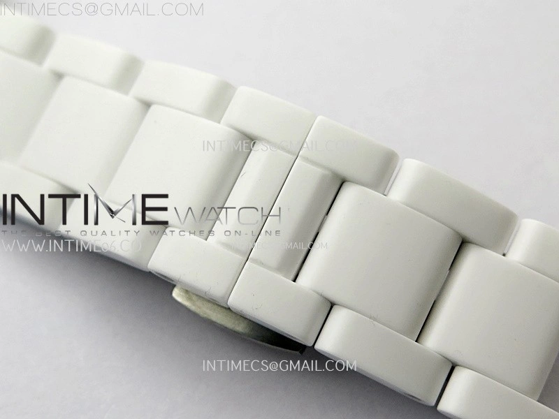 Daytona AET White Solid Nano Ceramic Case and Bracelet N6F 1:1 Best Edition Abu Dhabi Blue Dial On DD4801