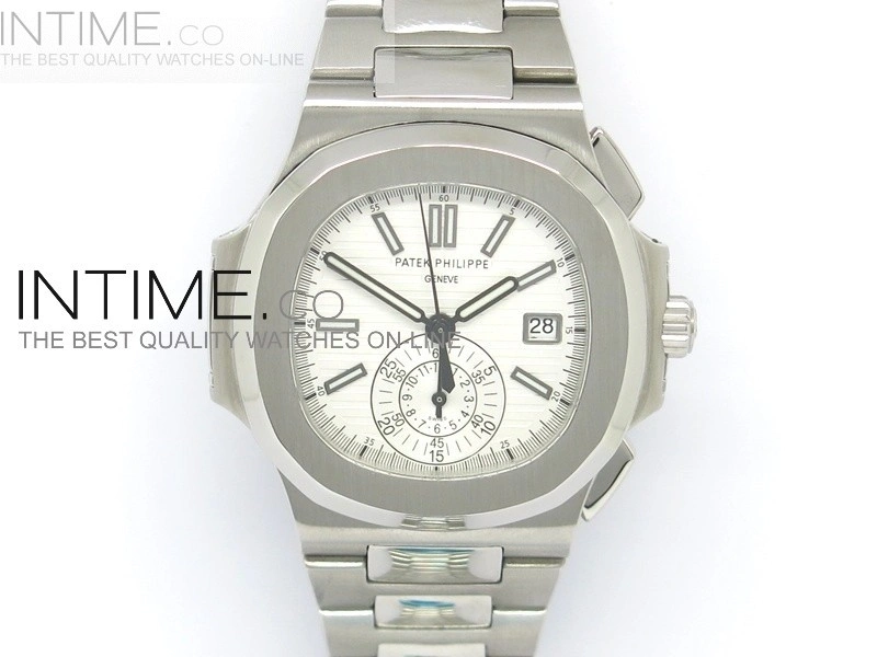 Nautilis Chrono ss ss White Dial