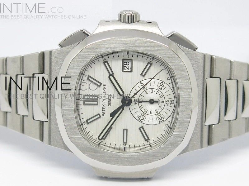 Nautilis Chrono ss ss White Dial