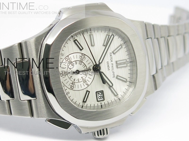 Nautilis Chrono ss ss White Dial