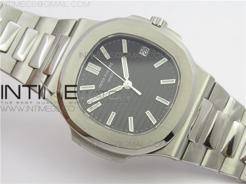 Nautilus 5711 1A GRF Best Edition Black Textured Dial on SS Bracelet A324 V2