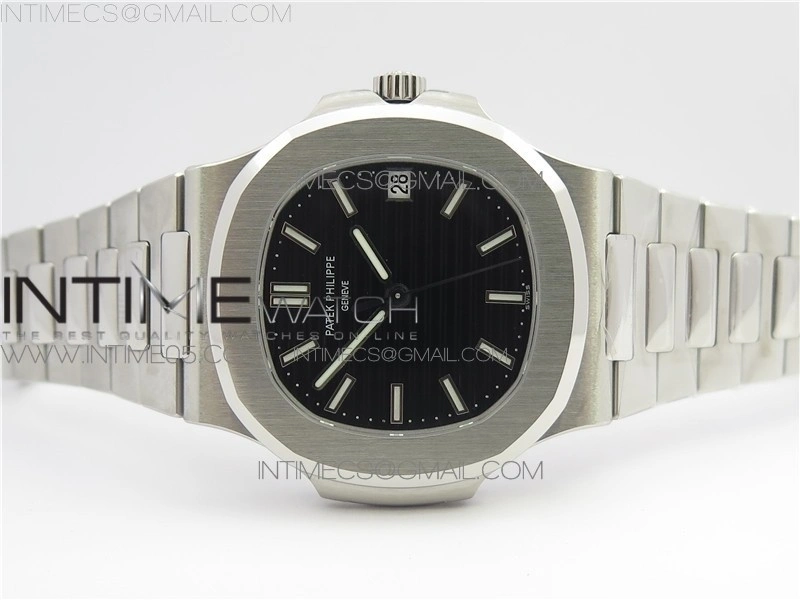 Nautilus 5711 1A GRF Best Edition Black Textured Dial on SS Bracelet A324 V2