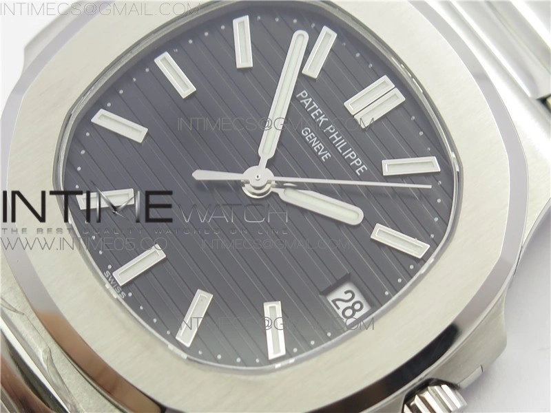 Nautilus 5711 1A GRF Best Edition Black Textured Dial on SS Bracelet A324 V2