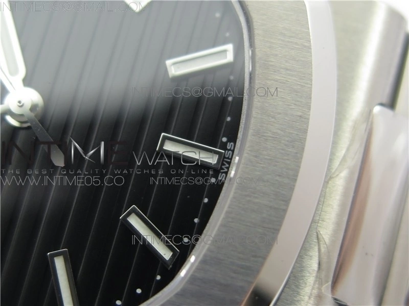 Nautilus 5711 1A GRF Best Edition Black Textured Dial on SS Bracelet A324 V2