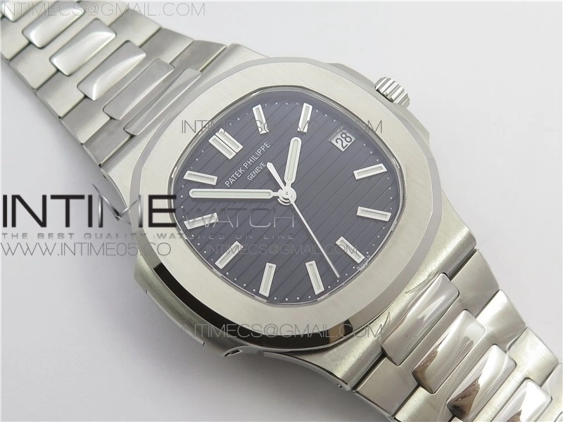 Nautilus 5711 1A GRF Best Edition Black Textured Dial on SS Bracelet A324 V2