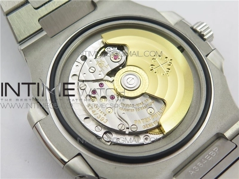 Nautilus 5711 1A GRF Best Edition Black Textured Dial on SS Bracelet A324 V2
