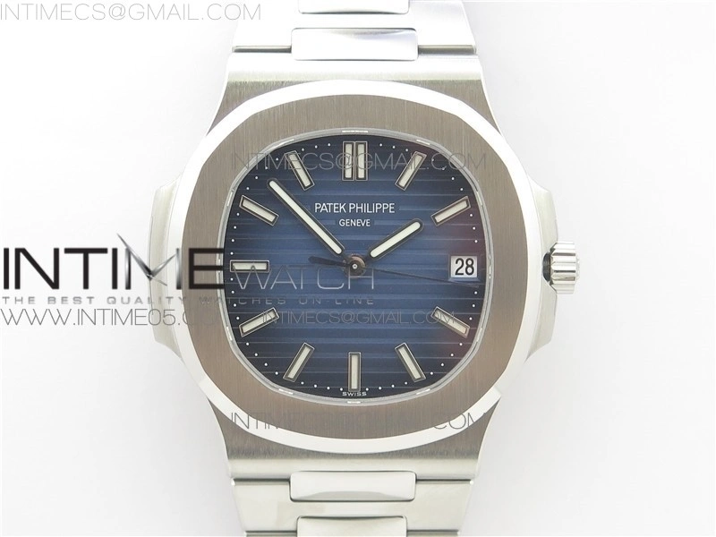 Nautilus 5711 1A GRF Best Edition Blue Textured Dial on SS Bracelet A324 V2