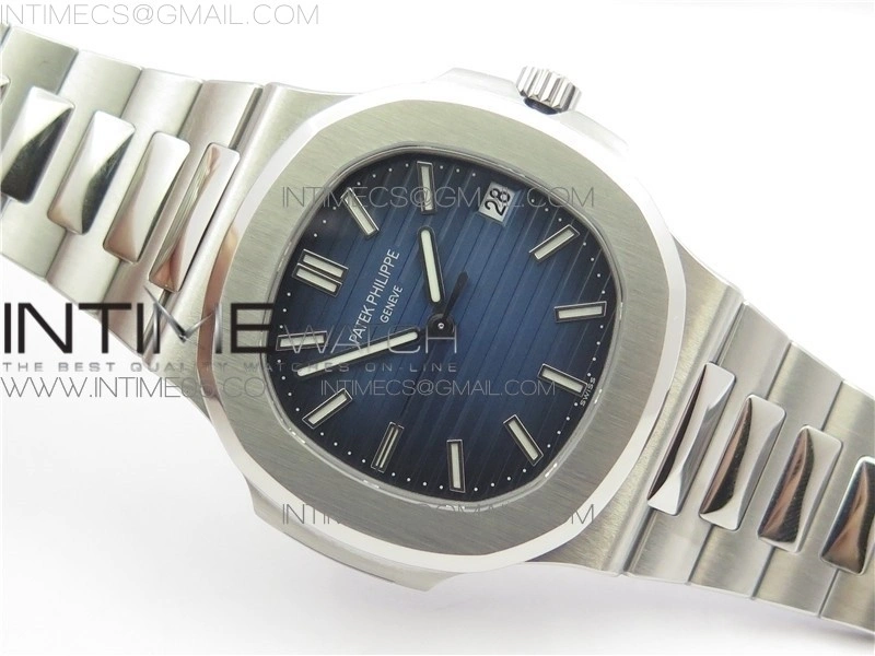 Nautilus 5711 1A GRF Best Edition Blue Textured Dial on SS Bracelet A324 V2
