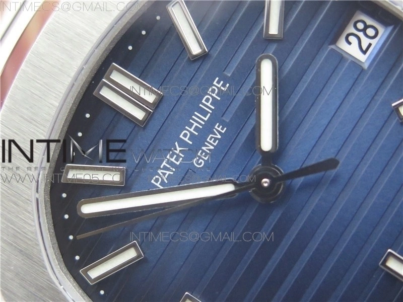 Nautilus 5711 1A GRF Best Edition Blue Textured Dial on SS Bracelet A324 V2