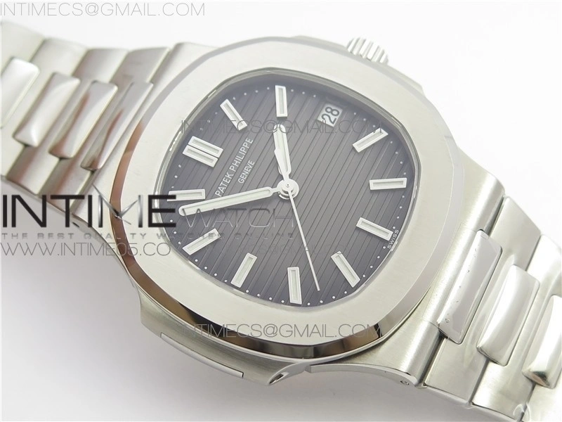 Nautilus 5711 1A GRF Best Edition Gray Textured Dial on SS Bracelet A324 V2