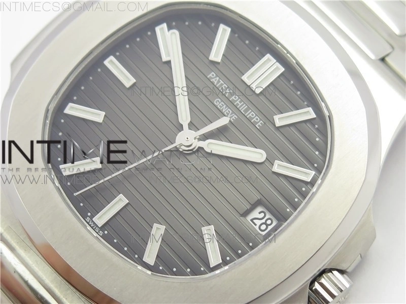 Nautilus 5711 1A GRF Best Edition Gray Textured Dial on SS Bracelet A324 V2