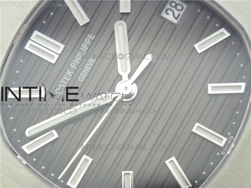 Nautilus 5711 1A GRF Best Edition Gray Textured Dial on SS Bracelet A324 V2