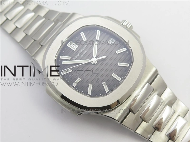 Nautilus 5711 1A GRF Best Edition Gray Textured Dial on SS Bracelet A324 V2