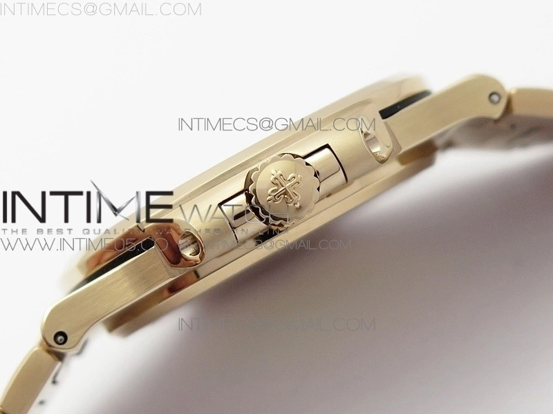 Nautilus 5711 1R PPF V4 1:1 Best Edition White Textured Dial on RG Bracelet 324CS