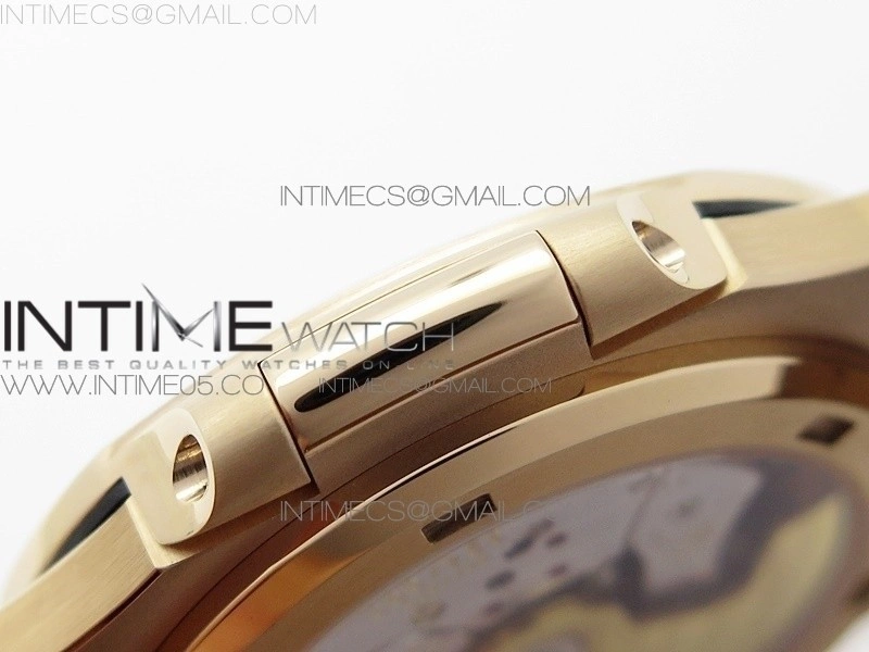 Nautilus 5711 1R PPF V4 1:1 Best Edition White Textured Dial on RG Bracelet 324CS