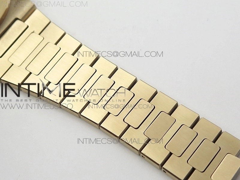Nautilus 5711 1R PPF V4 1:1 Best Edition White Textured Dial on RG Bracelet 324CS