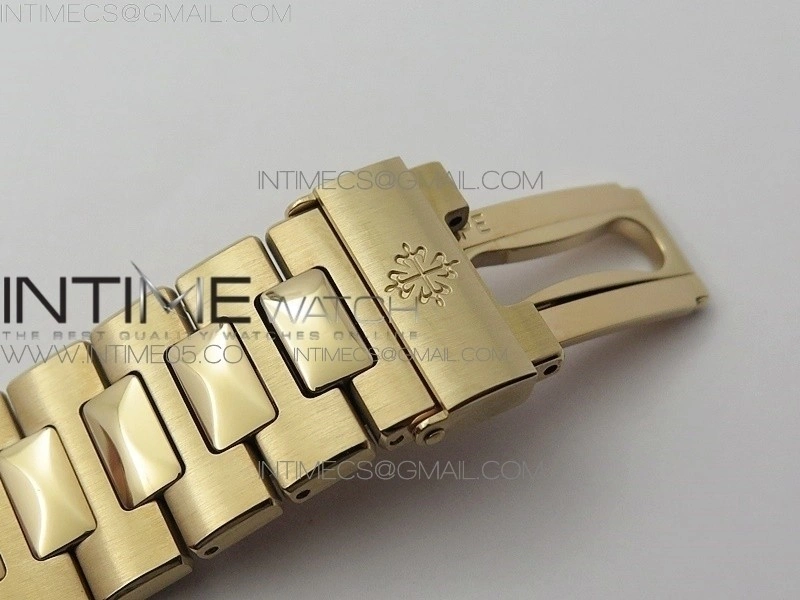 Nautilus 5711 1R PPF V4 1:1 Best Edition White Textured Dial on RG Bracelet 324CS
